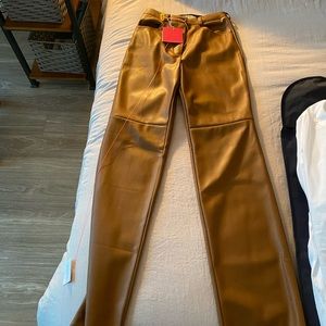 CULTNAKED Choco vegan leather trousers - SMALL - NEVER WORN